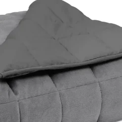 Couverture lestée 7kg 150x200 cm gris clair et gris foncé