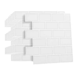 Crédence adhésive murale effet carrelage blanc