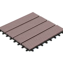 Dalles composite clipsables 30x30 cm pour terrasse