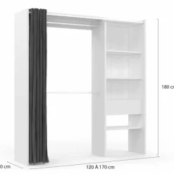 Dressing extensible blanc et gris