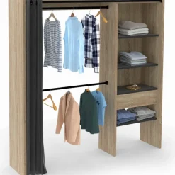Dressing extensible bois et noir
