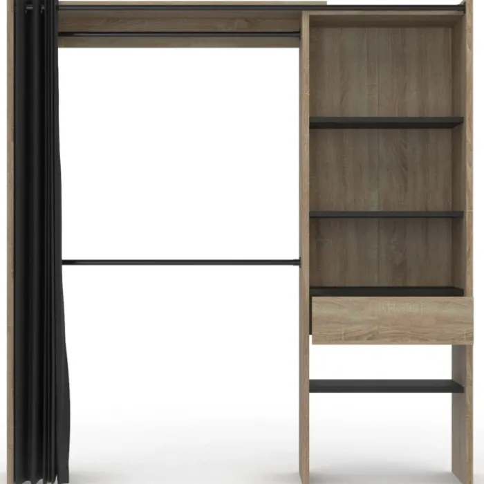 Dressing extensible bois et noir