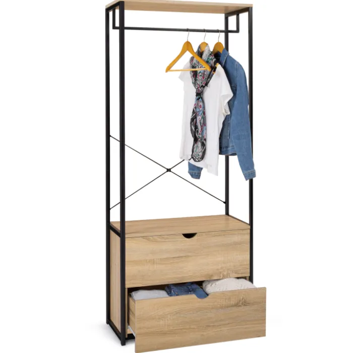 Dressing industriel 2 tiroirs 80 cm