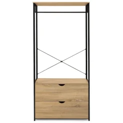 Dressing industriel 2 tiroirs 80 cm