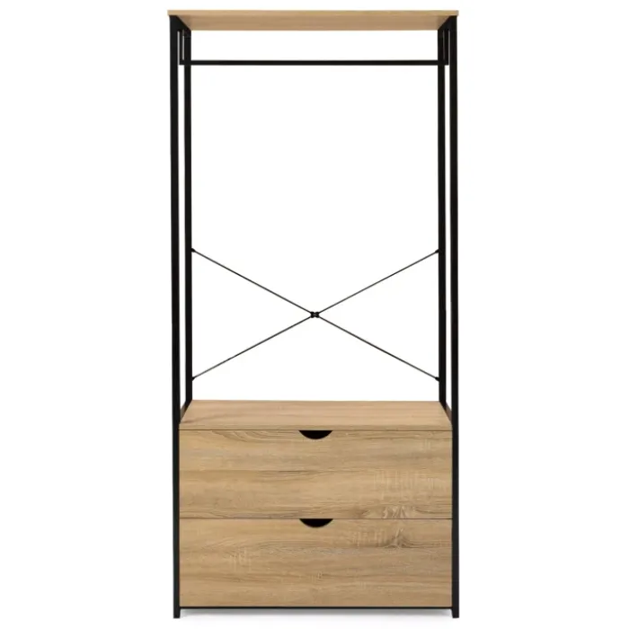 Dressing industriel 2 tiroirs 80 cm
