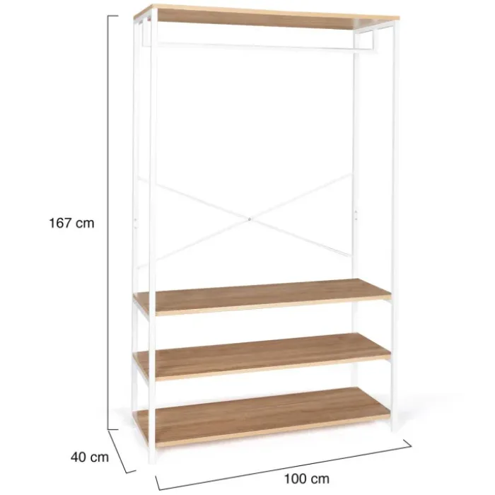 Dressing industriel blanc 100 cm
