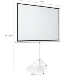 Ecran de projection 84 pouces avec support trépied hauteur réglable