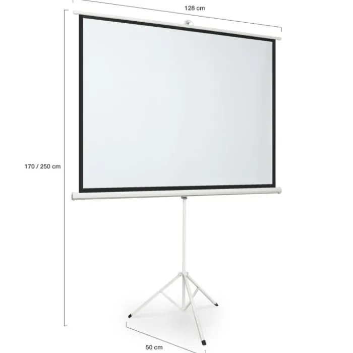 Ecran de projection 84 pouces avec support trépied hauteur réglable