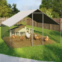 Enclos à poules 9m2 parc grillagé 3x3m