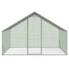 Enclos poules 6 m2 parc grillagé 3x2m acier galvanisé