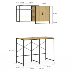 Ensemble pour machine à laver et sèche-linge design industriel