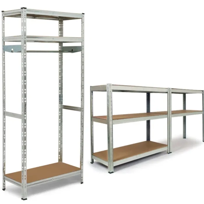 Etagère charge lourde 8 plateaux avec vestiaire