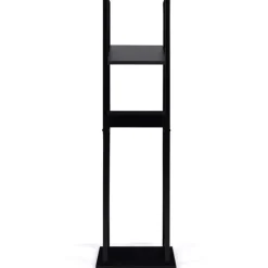 Etagère de rangement pour bois de chauffage en acier noir