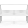 Etagère sous pente 4 cases 160 x 50 x 110/70 cm blanc