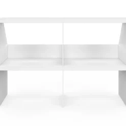 Etagère sous pente 4 cases 160 x 50 x 110/70 cm blanc