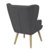 Fauteuil scandinave confortable gris