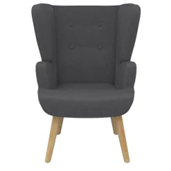 Fauteuil scandinave confortable gris