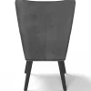 Fauteuil scandinave en velours gris