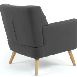 Fauteuil scandinave gris anthracite