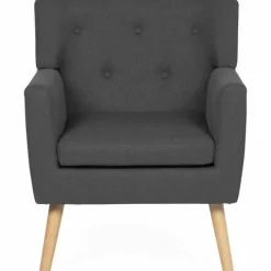 Fauteuil scandinave gris anthracite