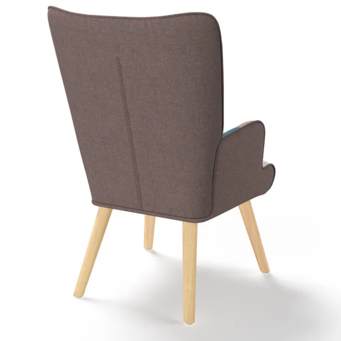 Fauteuil scandinave multicolore