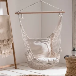 Fauteuil suspendu macramé