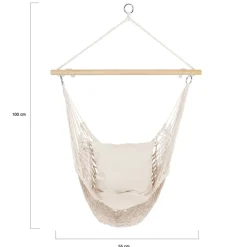 Fauteuil suspendu macramé