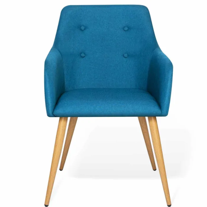 Fauteuils scandinaves bleu canard