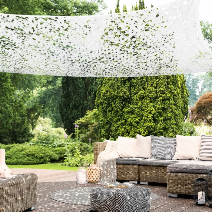 Filet camouflage blanc 3x4m