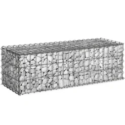 Gabions pour pierre (jardin) 100 x 30 x 30 cm : lot de 2
