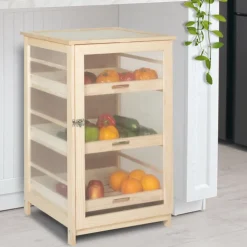 Garde-manger bois pour fruits et légumes