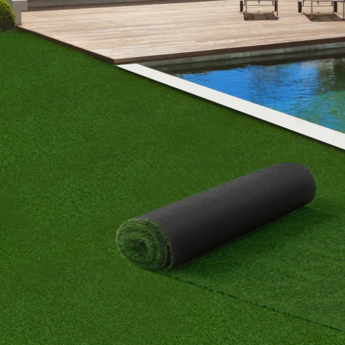 Gazon artificiel 20 mm d’épaisseur 1x10 m pour jardin/balcon