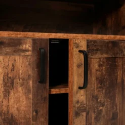 Grand buffet industriel effet bois vieilli