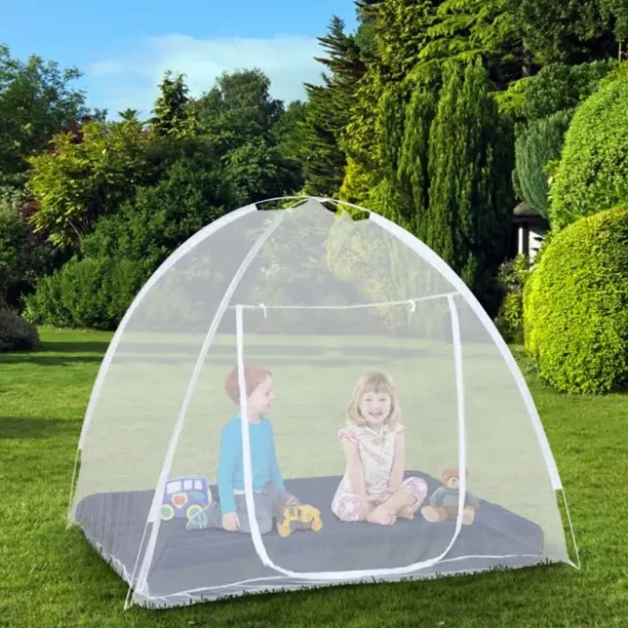 Grande moustiquaire dôme pop-up 195x180 cm pour lit