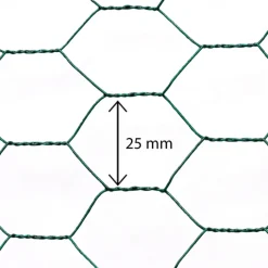 Grillage à poule vert 1x25m clôture souple jardin animaux