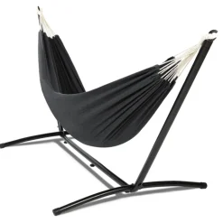 Hamac gris anthracite avec support métal