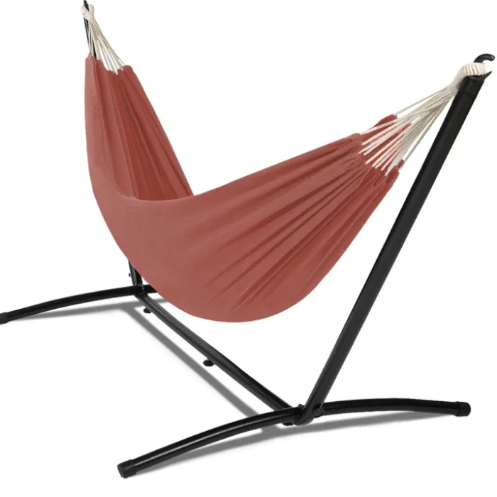 Hamac terracotta avec support métal