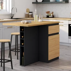 Ilot central range bouteilles 4 personnes