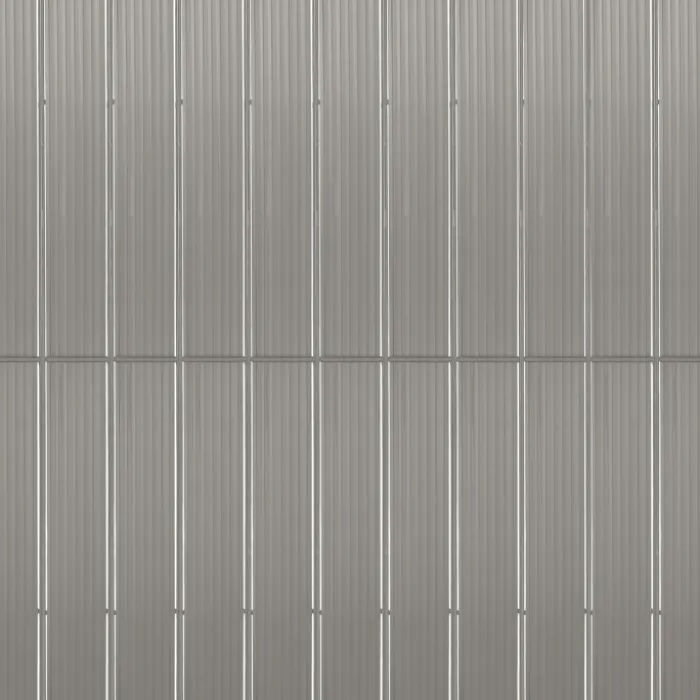 Kit de lamelles d'occultation pour grillage rigide gris clair 60 m