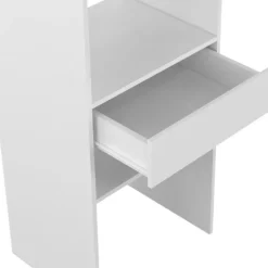 Kit dressing blanc pour placard avec étagères, tiroir et double penderie