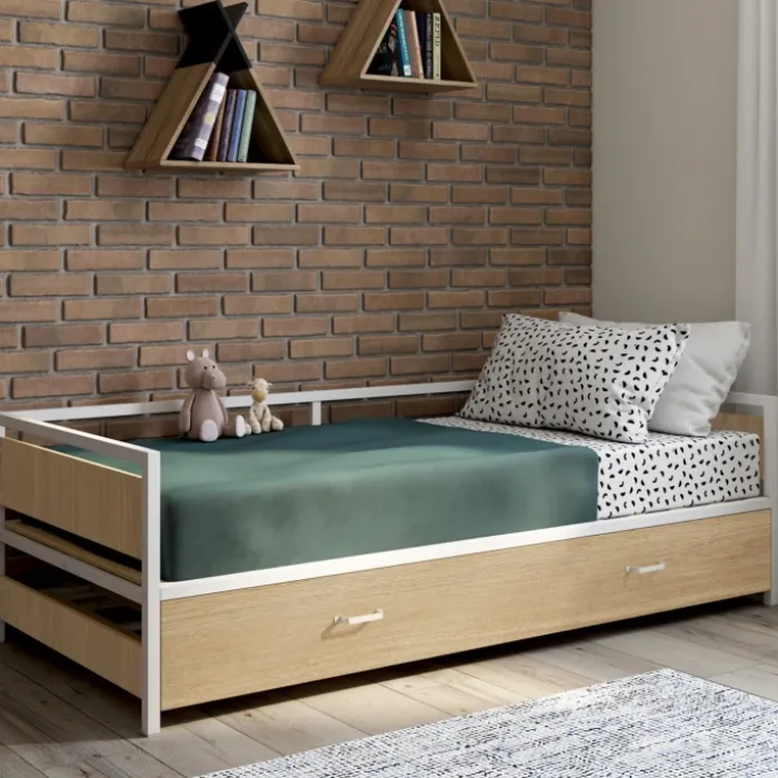 Lit banquette convertible style industriel