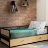 Lit banquette convertible 2 places industriel