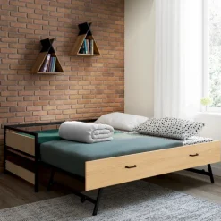 Lit banquette convertible 2 places industriel