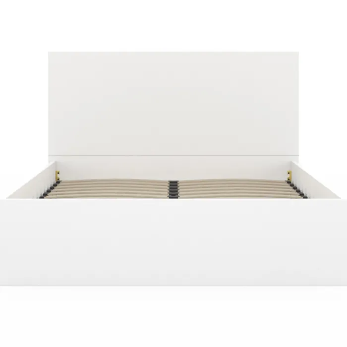 Lit coffre double 140x190 cm coloris blanc