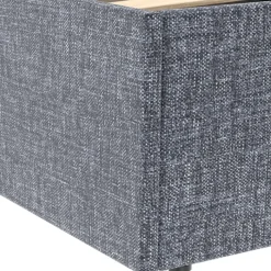 Lit coffre 140x190 cm gris anthracite