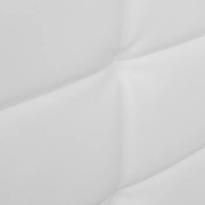 Lit double blanc 140x190 cm avec sommier