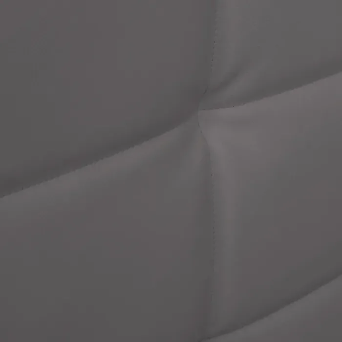 Lit double gris anthracite 140x190 cm avec tête de lit