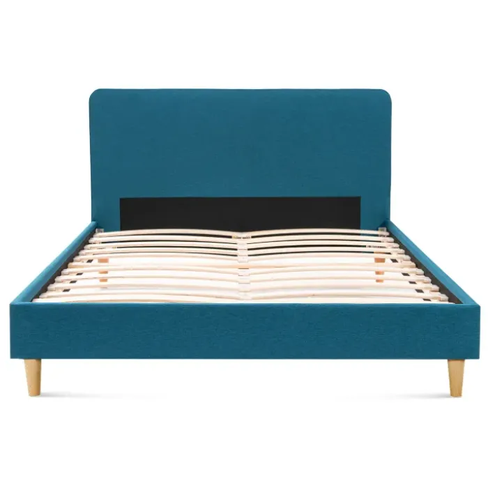 Lit double scandinave bleu canard