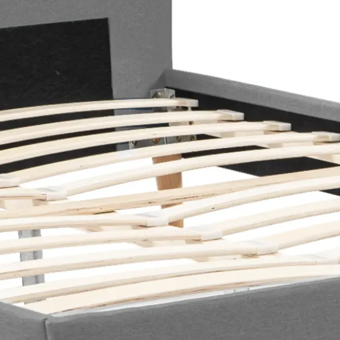 Lit scandinave gris clair 2 places