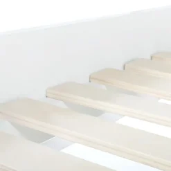 Lit style scandinave 90x190 cm blanc